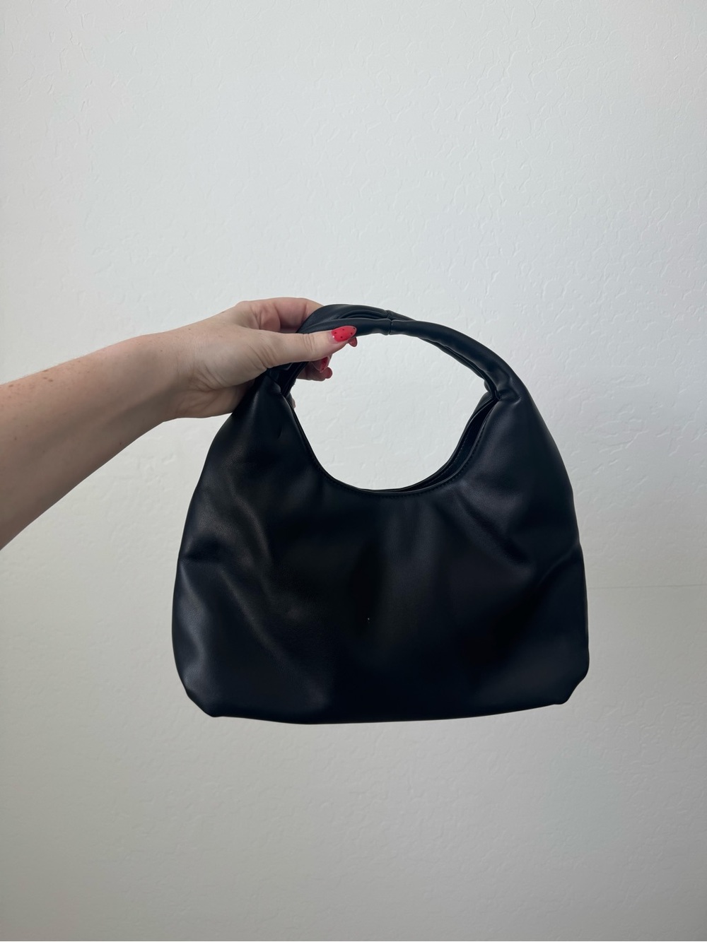 a new day Black Rounded Handle Shoulder Bag